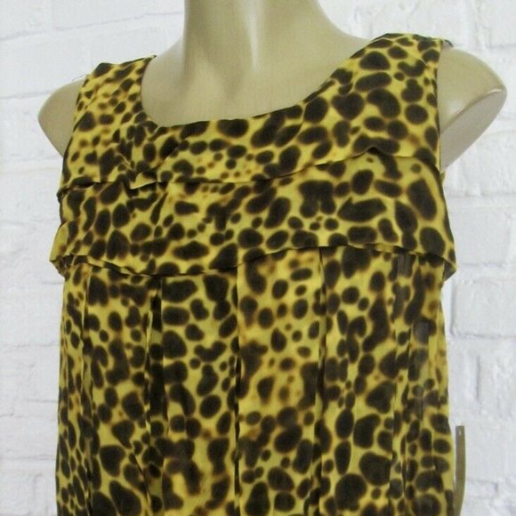 Versace 100% Silk Ruffle Tiered Top Size M - Picture 1 of 8